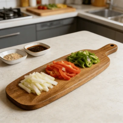 Rosewood Cutting Board, Wooden Board, Chopping Board, Suitable For Home Kitchen, Party, Hotel, Restaurant And Other Occasions, Ideal For Food Preparation And Serving, Kitchen Decor, Outdoor Camping
