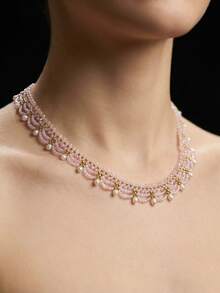 Bohemian Style Handmade Beaded Woven Women's Necklace, Retro Elegant Women's Necklace, Suitable For Party, Wedding And Casual Wear - Necklace - View 5