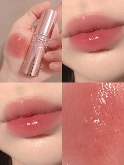 Yves Saint Laurent 全新旅行装 Daring To Love 亮泽保湿唇膏 #5B（粉色管身）1.6克/0.06盎司