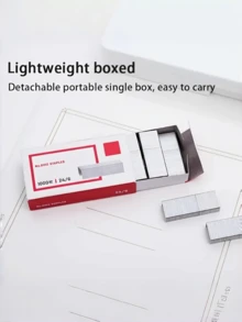 1000枚通用订书钉，24/6尺寸，随机包装，返校用品，办公必备，纸张装订配件 - 1盒 - 一般款 - 查看 11