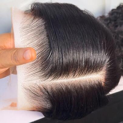 SHINEHAIR Straight Human Hair Wigs With Lace Front, Pre-Plucked Baby Hairs, 180% Density, 13x6, 7x5, With 360 Full Frontal, Glue-Free, Natural Hairline, Virgin Brazilian Wigs For Women