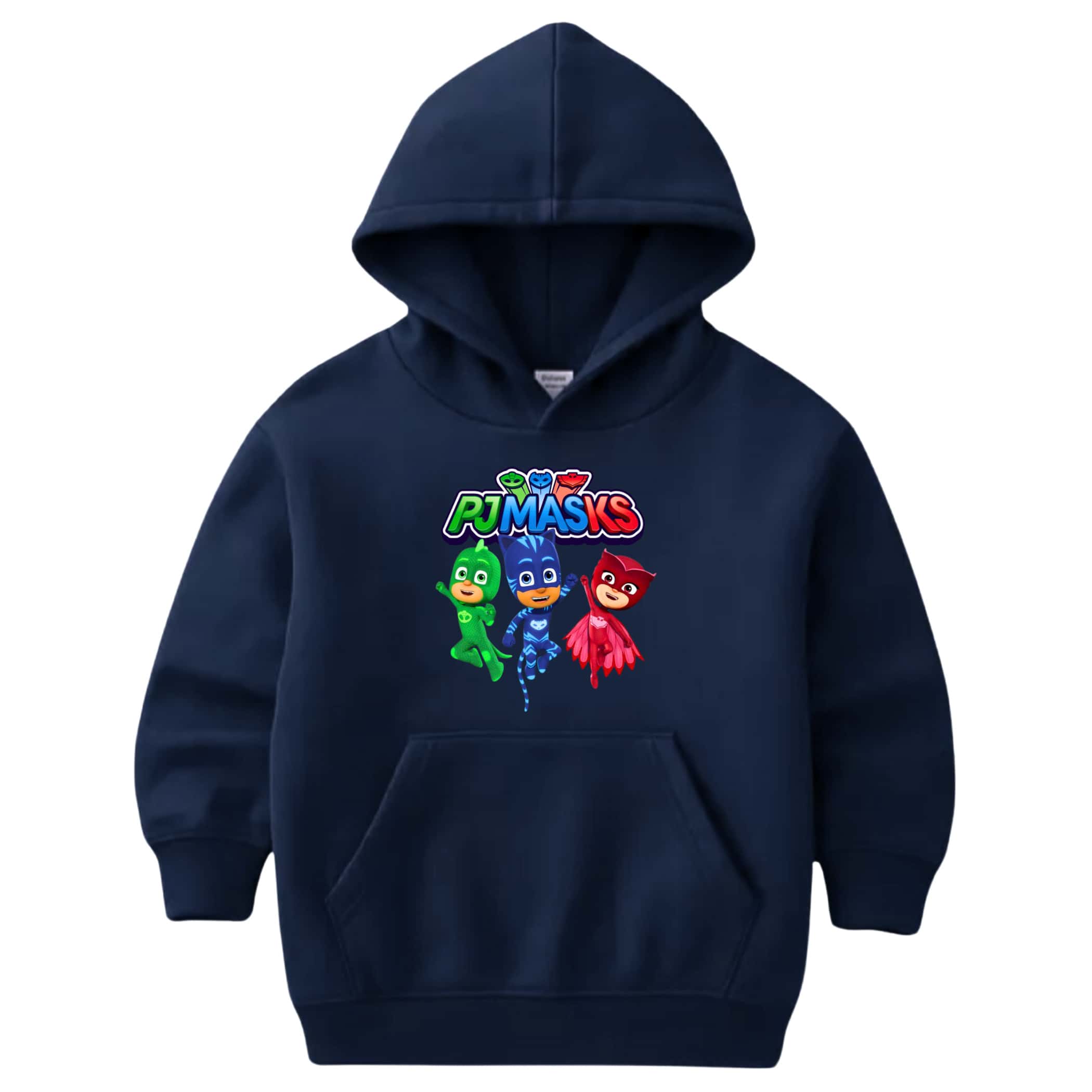 Kids' PJ Masks Movie Cartoon Sweatshirt/Jacket/Kangaroo Hoodie/Flannel Lined Boy/Girl Owlette Gecko Cat - 藏蓝色 - 查看 1