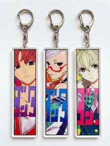 9styles DAN DA DAN Anime Character Acrylic Pendant Keychain, Japanese Text Bag Charm, Cute Key Holder Accessories - Multicolor - View 7