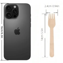 10/50/100pcs Disposable Wooden Cutlery Set, Suitable For Dessert Forks, Cake Forks, Ice Cream Forks, Ideal For Camping, Picnics, Birthday Parties, Large Weddings, Kitchen & Dining, Thanksgiving/Halloween/Christmas - Portable Disposable Wooden Utensils - Multicolor - View 3