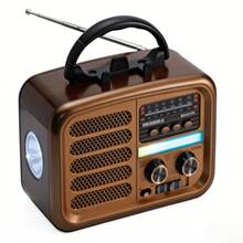 Altavoz Bluetooth multifuncional con radio FM, graves potentes y luces LED decorativas. - Ver 2