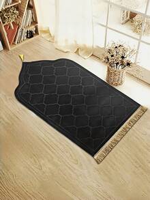 This Single Piece Ramadan-Style Thick Sponge Prayer Mat Is Unisex, Measuring 25.6 X 45.2 Inches, Suitable For Eid, Travel, Ramadan, And Prayer Occasions. - Multicolor - View 6