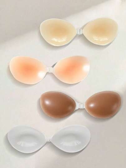 1 ชิ้น ของแผ่นแปะหน้าอกซิลิโคน ผู้หญิง ฤดูร้อน บางเฉียบ มองไม่เห็น แผ่นแปะหน้าอก, บราไร้สาย ชุดเดรสสลิป มองไม่เห็น ไร้รอยต่อ กันน้ำ, อกใหญ่ รวบเข้าหากัน บนชุดแต่งงานสายเดี่ยว แผ่นแปะหน้าอกเล็ก