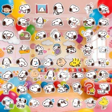 SNOOPY 60张涂鸦贴纸，适用于装饰手机壳、行李箱、台式电脑等。是文具、杯子、手机壳、礼品的理想之选，也是送给男孩女孩的最佳贴纸玩具礼物，适用于返校季、生日、节日和其他场合。 - 彩色 - 查看 4