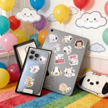 SNOOPY 60张涂鸦贴纸，适用于装饰手机壳、行李箱、台式电脑等。是文具、杯子、手机壳、礼品的理想之选，也是送给男孩女孩的最佳贴纸玩具礼物，适用于返校季、生日、节日和其他场合。 - 彩色 - 查看 5