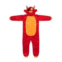 Adult Fox Hooded Kigurumi Pajama Suit - Red - View 6