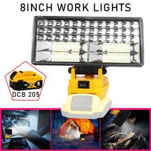 8-Inch/22.5cm Handheld Cordless LED Work Light (Battery Not Included), Only Works With DCB 205 Lithium Batteries, Emergency Floodlight And Flashlight, With Dual USB Ports, Ultra-High Brightness, Portable Handheld Light, An Essential LED Light For Outdoor Camping, Travel, And Fieldwork, Compatible With Smartphones/Tablets, 22W Power, 9000 Lumens Brightness, 6500k Color Temperature, 120°-140° Rotation Angle, A Super Practical Outdoor Work Light, A Great Gift For Family Gatherings. - 8吋/22.5公分手持式無線LED工作燈 - 查看 1