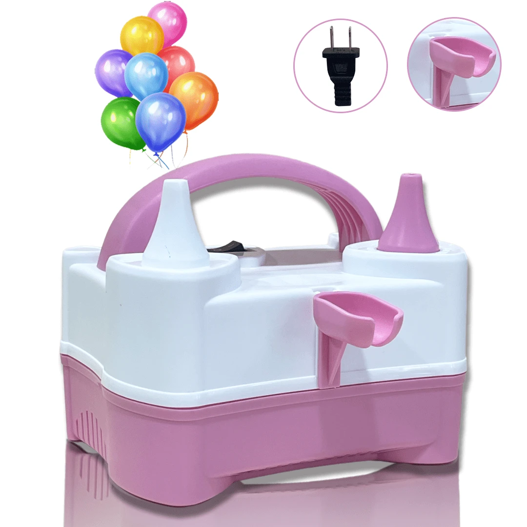 Electric Air Pump Universal Multi-Function Magic Balloon Pump Electric Inflator Long Twisting Balloons Birthday - Pink - View 1