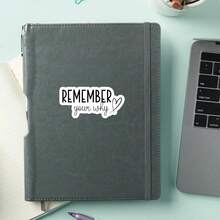 1PC Remember Your Why Motivational Sticker – Inspirational Vinyl Decal | Uplifting Positive Quote For Laptops, Water Bottles & Journals - Multicolor - View 4