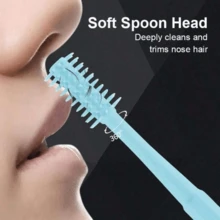 2pcs Double Sided Knife Nose Hair Trimmer With Storage Box Manual Portable Nose Hair Removal Razor Kit For Men And Women Washable 360 Degree Rotating Nose Hair Groomer Barber Salon Travel Essentials - 查看 6