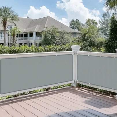 1件装花园隐私屏风网，围栏，阳台遮阳篷，防风防紫外线遮阳板，防尘隔音遮阳罩，适用于户外墙壁、花园、庭院、游泳池和露台