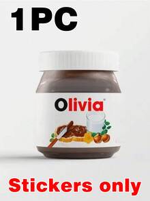 Customized Personalized Hazelnut Spread Label, Fully Customizable Template | DIY Label Printing Version, 1/2/4/8 Pcs Personalized Chocolate Hazelnut Spread Vinyl Stickers, Fun & Unique Hazelnut Gift, Birthday & Anniversary - Multicolor - View 15