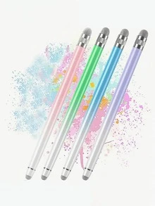 Alloy Stylus Pen Ombre Color Dual-Tip Design High Sensitivity Fiber Tip Compatible With Apple IOS Android Tablets Smooth Writing Stylus Pen Tablet Accessories Colored Pen Metal Pen Cap Pastel Spring Gift Apple/IOS/Android/Tablets - Multicolor - View 2