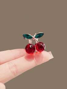 10pcs/4pcs/2pcs/1pc Cherry Pattern Cute Small Hair Clips, Mini Hair Claws, Delicate Hair Accessories, Bangs Clips, Valentine's Day Party Gifts,Travel,Birthday - Multicolor - View 15