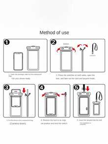通用透明防水手机袋，防水手机干袋，防水手机壳，触屏防水手机袋，游泳防水手机壳，PVC手机袋，密封手机袋，沙滩防水手机壳，游泳防水手机干袋，沙滩旅行和度假必备 - 雙鉤防水袋 - 查看 9