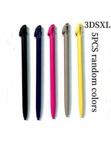 5支随机颜色触控笔，兼容2DS/DSi/3DS XL/DS Lite/3DS/New 2DS XL/WiiU/New 3DS XL游戏机，节日送礼佳品 - 查看 5