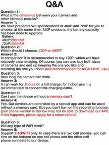 GENAI 1/2/4个家用安防摄像头 - 720P WiFi 保姆摄像头，带夜视、移动侦测和室内/室外宠物监控功能 - 小巧隐蔽设计（仅限2.4GW） - 黑色 - 查看 12