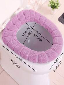 4pcs Soft Comfortable Washable Toilet Seat Covers, Warm Anti-Slip Universal Toilet Cushion - Toilet Seat Cushion - View 11