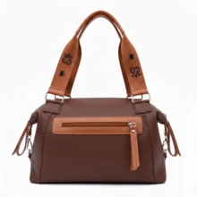 KS Karla Samenho cosmetics and accessories KS Berlin Women's Shoulder Tote Bag With Large Crossbody Strap - 咖啡棕 - 查看 6