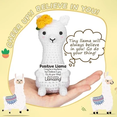 手工钩织桌面摆件：奇趣科幻人物、动植物主题玩偶和可爱卡通设计——一份温馨的手工礼物，带来欢乐和正能量。它们是送给挚友、女友或姐妹的绝佳生日礼物，也是表达友谊的小小信物。