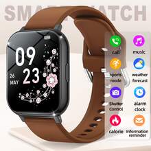 Nuevo reloj inteligente unisex, alertas inalámbricas de llamadas y mensajes, podómetro, seguimiento de calorías, distancia, modos deportivos múltiples, control de música, cámara remota, alarma, caja de metal y correa de silicona, carga USB, reloj inteligente multifuncional, regalo para vacaciones - Multicolor - Ver 10