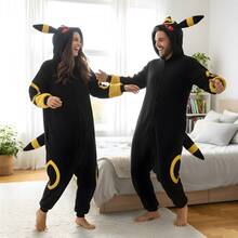 Adult Umbreon Pokemon Hooded Kigurumi Pajama Suit - Black - View 6