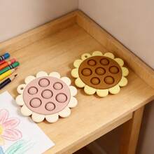 1 pieza Juguete apretable con forma de girasol, dentición de silicona para bebé, accesorio de viaje divertido, regalo para niños y niñas en Navidad, Halloween, Acción de Gracias - Multicolor - Ver 8