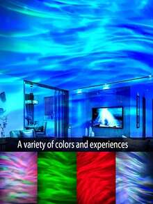 Aurora Starry Sky Projector, LED Starry Sky Projector Night Light With Remote Control, Galaxy Starry Sky Projector With 7 Lighting Effects, Suitable For Camping, Wedding Decoration, Holiday Party, Home Decor, Bedroom Night Light Projector - Multi-color light - View 3