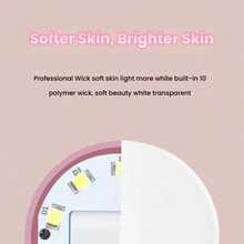 迷你小型Q手机补光灯，LED自拍灯，直播美颜灯，兼容所有手机型号，内置150mAh可充电锂电池。 - 彩色 - 查看 4