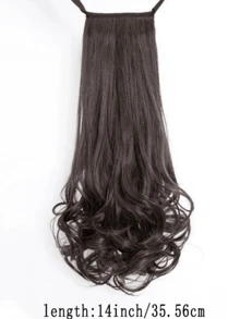 Synthetic Extensions Headband Ponytail Wig, Women's Short Curly Hair, Ponytail Style, Big Wave Short Wig, Ponytail, Short Ponytail - Multicolor - View 21