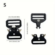 1pc Metal Buckle Alloy Clasp Multi-Function Belt Buckle, Suitcase Outdoor Backpack Safety Carabiner Strap Buckle, Versatile Belt Buckle Bracelet Clasp - Multicolor - View 4