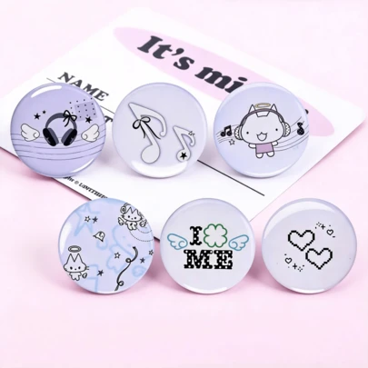 1 pièce Épinglette à motif amusant de 4,4 cm/1,73 pouces, broche, accessoires vestimentaires, accessoires de sac, fournitures de papeterie, décoration et accessoires de bureau, cadeaux intéressants pour les amis