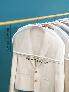 Clothing Dust Cover Thickened Transparent Coat Hanging Bag Household Washable Set Dust Protector - Multicolor - View 3