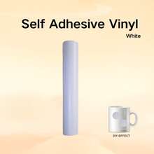 Vật liệu cuộn vinyl tự dính, phù hợp với tất cả các loại máy cắt, có thể dùng để làm nhãn dán trang trí, nhãn dán xe hơi, sổ lưu niệm, biển hiệu, bề mặt mờ. - A-Trắng - Xem 14