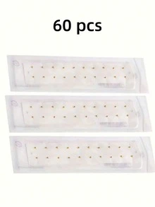 20/40/60pcs Disposable Ear Acupuncture Ear Massage Therapy Ear Stickers, Ear Point Therapy Patches - Multicolor - View 21