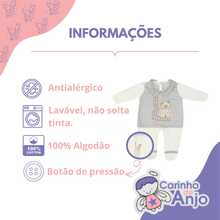 Baby Jumpsuit With Silky Touch, Ultra Softness, And Luxurious Buttons - Grey - View 4