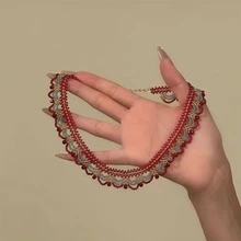 Bohemian Style Handmade Beaded Woven Women's Necklace, Retro Elegant Women's Necklace, Suitable For Party, Wedding And Casual Wear - Necklace - View 6