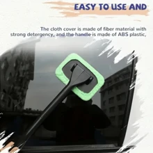 1個汽車擋風玻璃清洗器,內外用擋風玻璃刮刷,專為汽車玻璃保養設計,提升能見度與窗戶保護,易握長柄設計,輕鬆保護並美化您的窗戶,防霧耐用 - 多色 - 查看 4