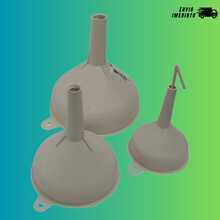 6 Pieces Plastic Funnel Set (Small, Medium, Large) Plasduran Multipurpose Kitchen Fuel And Oil Resistant - 查看 7