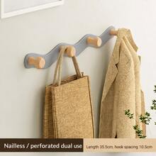 Móc treo tường bằng hợp kim nhôm, Giá treo khăn tắm đa năng, Giá đựng đồ ở lối vào - Nhiều màu - Xem 14