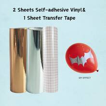 Self-Adhesive Permanent Vinyl Sticker Set, Suitable For Mugs, Glasses, Windows, Party Decorations, Crafts Cutting, Home Decor - Multicolor - View 30