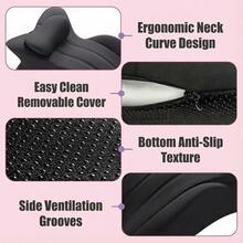 Prone Pillow Memory Foam Body Pillow, Ergonomic Wedge Pillow For Bed Pillows & Sofa, Comfortable Reading Pillow For Prone Lying, Sitting Support & Leg Elevation, Removable & Easy-Care Cover - Hồng - Xem 8