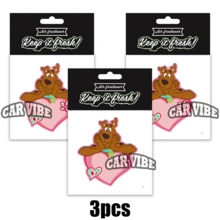 Láminas ambientadoras con diseño de coche de dibujos animados para el espejo retrovisor, ambientador de coche, decoración colgante para el espejo retrovisor, accesorios para el interior del coche, regalo especial para amigos, fragancia de papel de larga duración, sin alcohol, fácil de usar, diseño divertido - SCOOBYDO - Ver 12