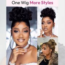 KGIFH Hidden Strap 360 Body Wave Lace Front Wigs Human Hair 250% Density 13x6 Body Wave Human Hair Wig 13x4 HD Brazilian 100% Virgin Drawstring Full Lace Wig For Women Pre Plucked With Baby Hair Natural Black Color - Natural Black - 查看 8