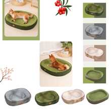 1pc Dog Bed, All Season Washable Medium Dog Sleeping Mat, Super Soft Fabric - Grey - View 2