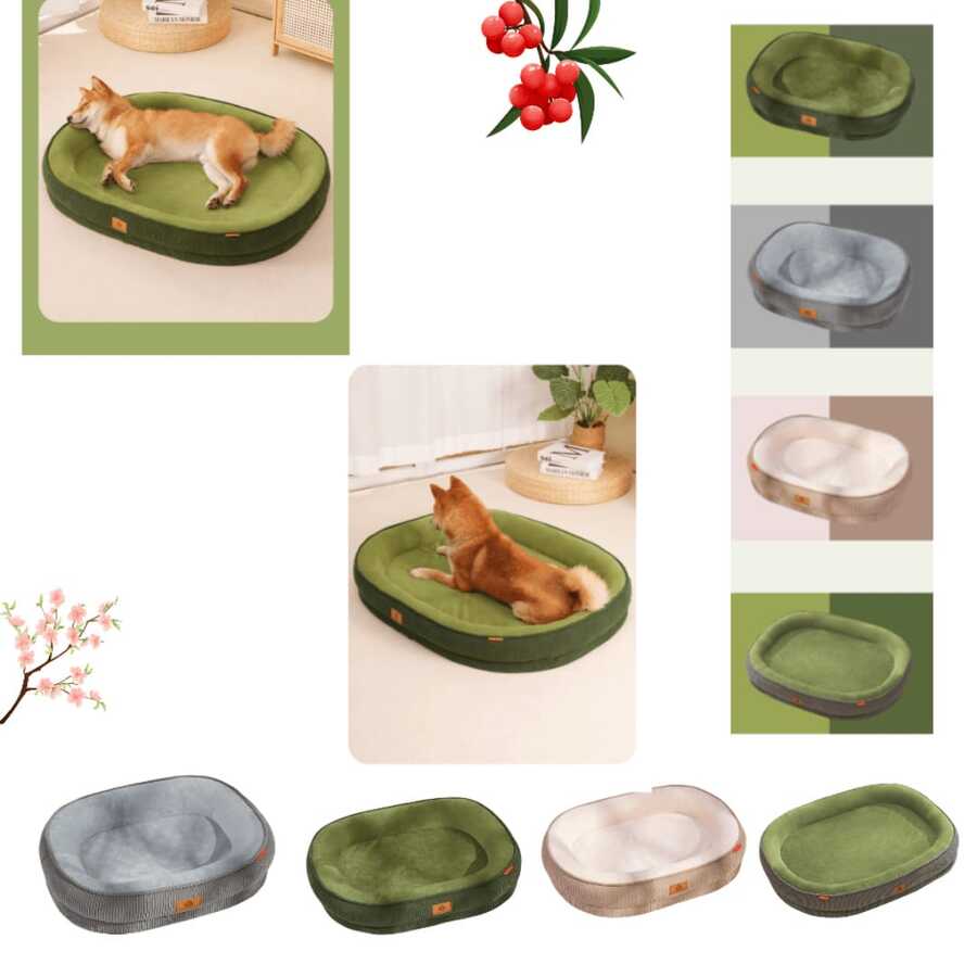 1pc Dog Bed, All Season Washable Medium Dog Sleeping Mat, Super Soft Fabric